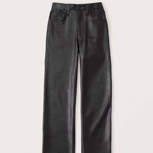 Abercrombie Vegan Leather Relaxed 90s Pants